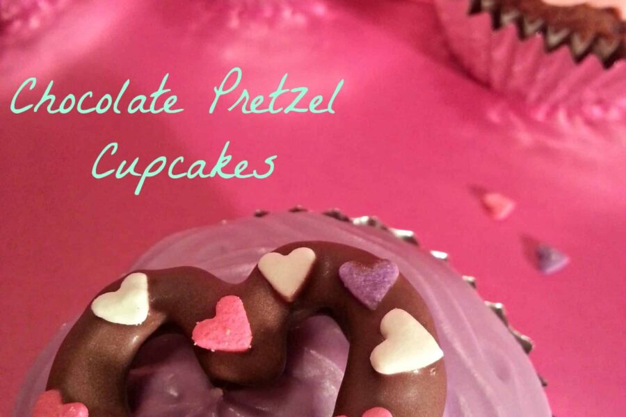 Chocolate Pretzel Cupcakes