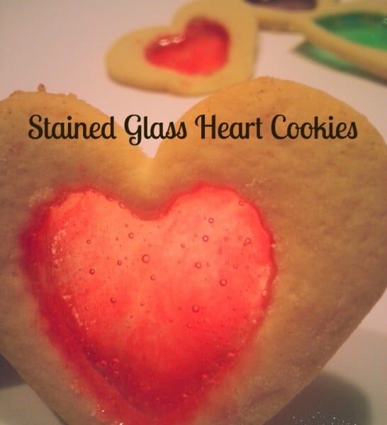 Stained Glass Heart Cookies
