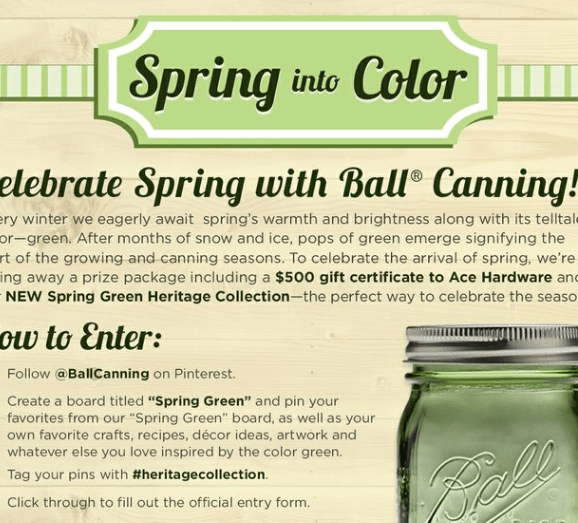Spring into Color with BALL Canning Products