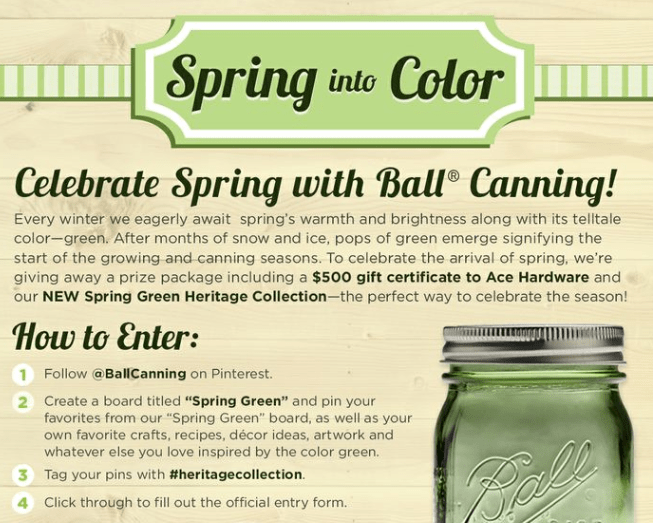Spring into Color with BALL Canning Products Capture
