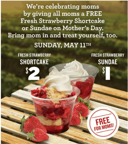 FREE Strawberry Treat at Burgerville on Mother’s Day #mothersdayfreebies