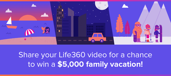 Keep Family Close and Safe This Travel Season with Life360 #life360 vacationbanner