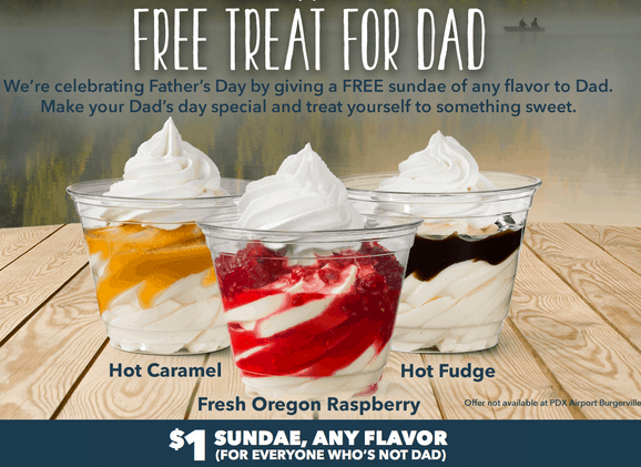 #FREE Sundae on Father’s Day at @Burgerville