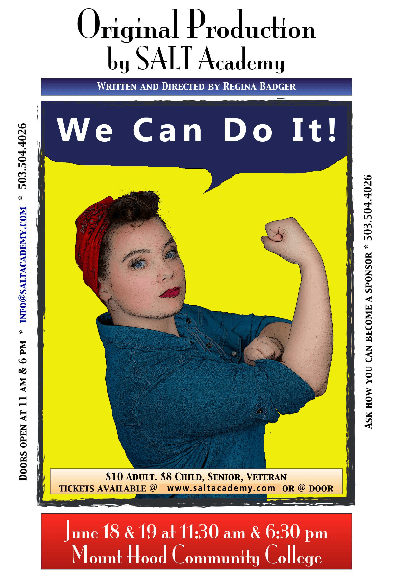 Local Play Put on by SALT Academy – We Can Do It!!!! Kids Are FREE #pdx #Portlandarts salt