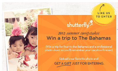 Shutterfly photo contest
