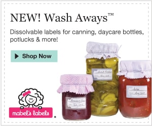 Mabel’s Labels: New Wash Away Labels