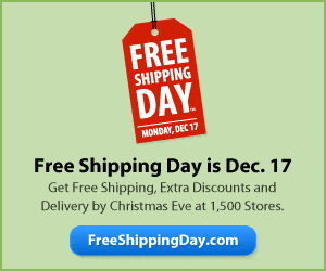 FREE Shipping Day – over 1,500 participating sites