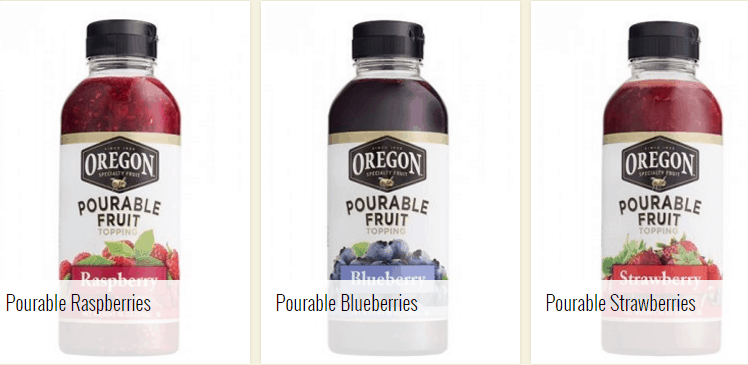 Wild Strawberry Sparkler with Oregon Pour-able Fruit oregon fruit 2