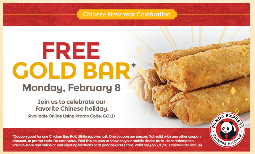 Celebrate Chinese New Year with a FREE Gold Bar From Panda Express freegoldbar