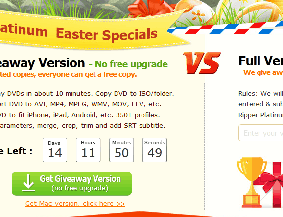 Free Get WinX DVD Ripper Platinum to Fast Rip Any Protected DVDs on Windows