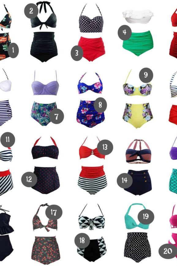 20 Of The BEST High Waisted Bikinis from Amazon Under $25