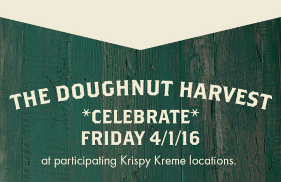 FREE Krispy Kreme Doughnut – 4/1