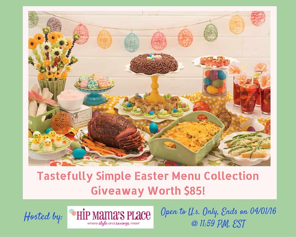Tastefully Simple #Giveaway, Just In Time For #Easter Tastefully Simple Easter Menu Collection Giveaway!