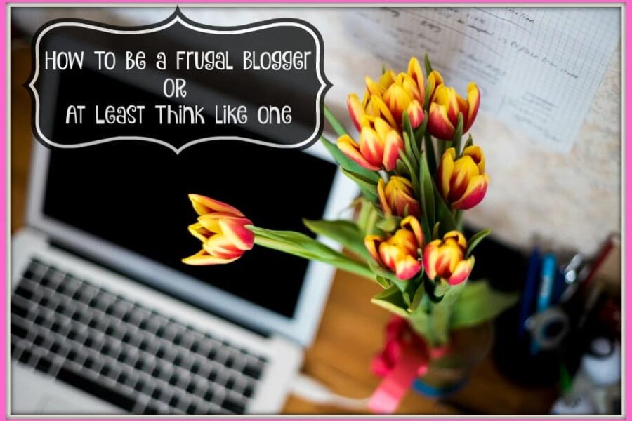 How To Be A Frugal Blogger, or At Least Think Like One
