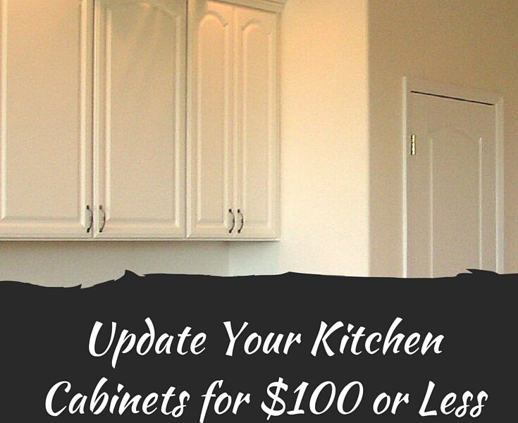 5 Tips to Update Your Kitchen Cabinets for $100 or Less #DIY