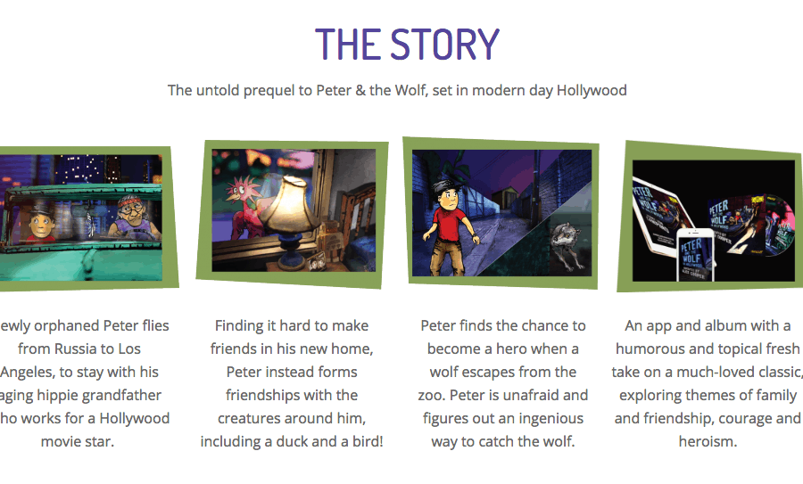 Peter and the Wolf in Hollywood – Movie Book App Review #PeterandtheWolfApp