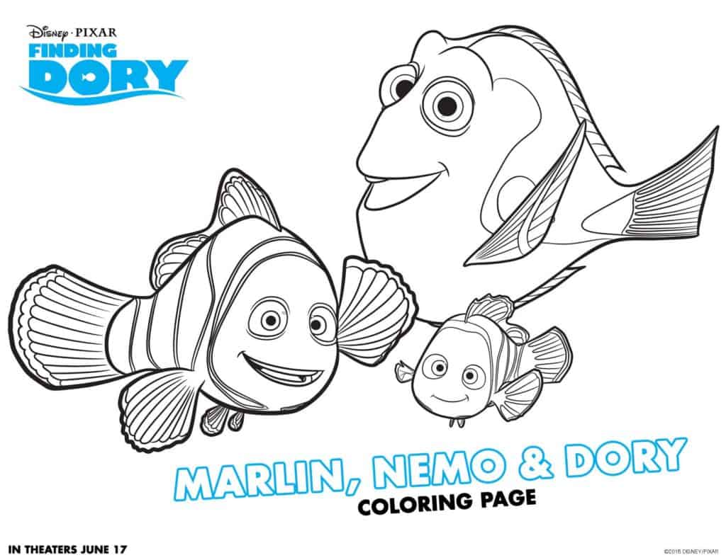 Finding Dory Coloring Pages – #Disney #FindingDory findingdory5702e04b345ef