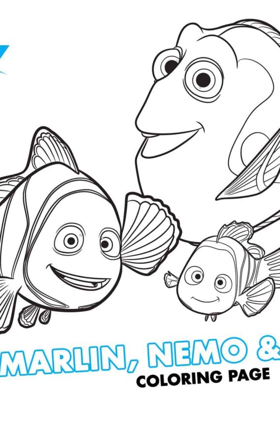 Finding Dory Coloring Pages – #Disney #FindingDory