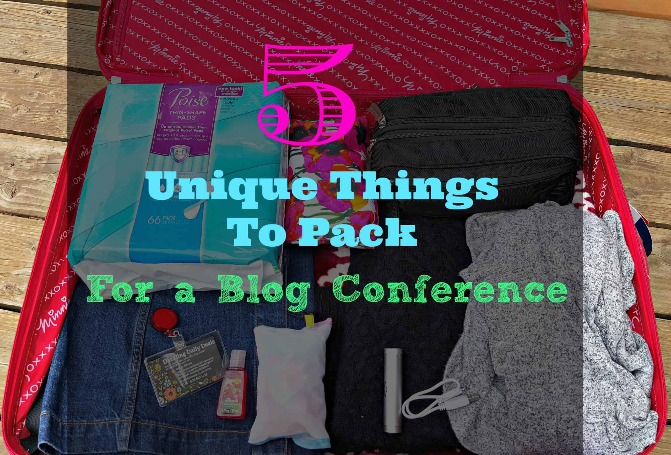 5 Unique Essentials To Pack For A Blog Conference! #SeizeYourPoiseMoment #ad