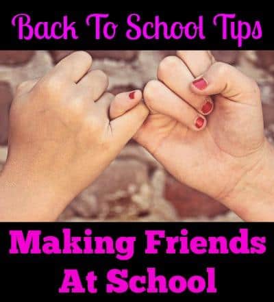 Back To School Tip – Making Friends At School