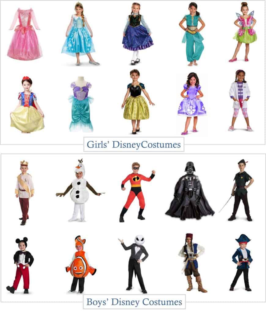 Cheap Disney Halloween Costumes from Amazon Boys and Girls Disney Costumes
