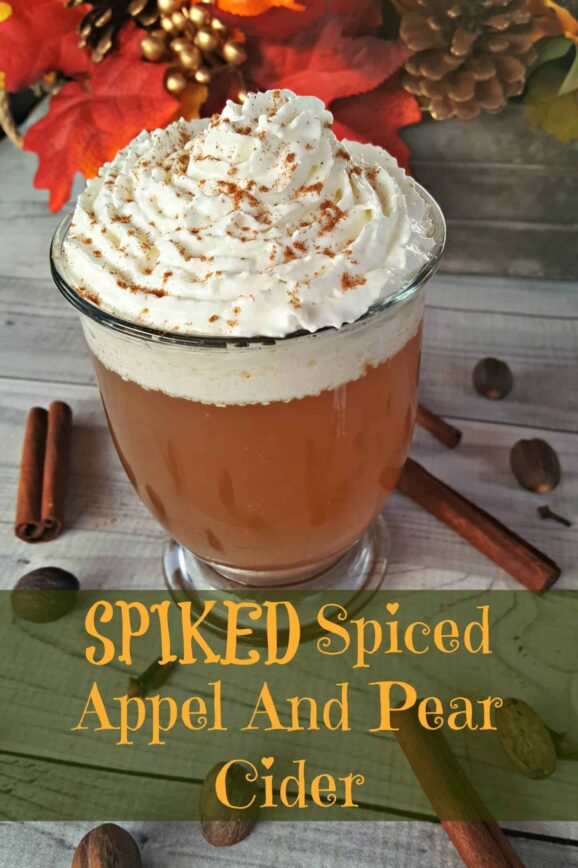 Spiked Spiced Apple Pear Cider