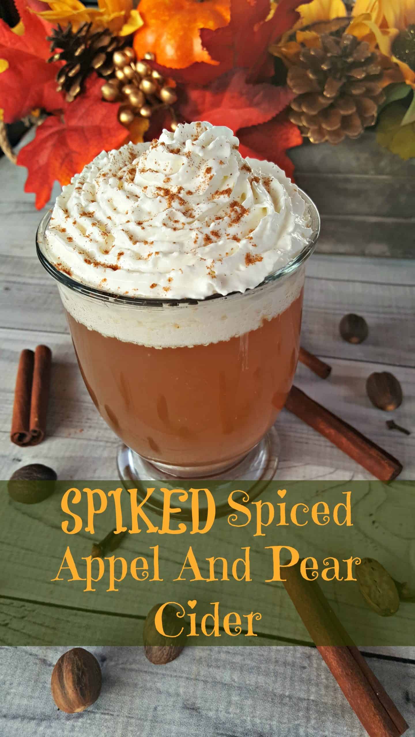 Spiked Spiced Apple Pear Cider