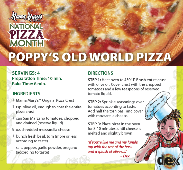 October Is Pizza Month – Get Great Deals On Mama Mary’s At Walmart poppys-old-world-pizza-recipe