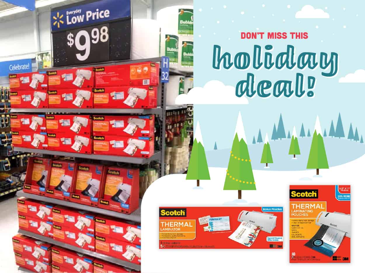 Get Organized For The New Year With Scotch™ Thermal Laminator and Pouches on rollback for only $9.98 each! #LaminateWithScotch #ad