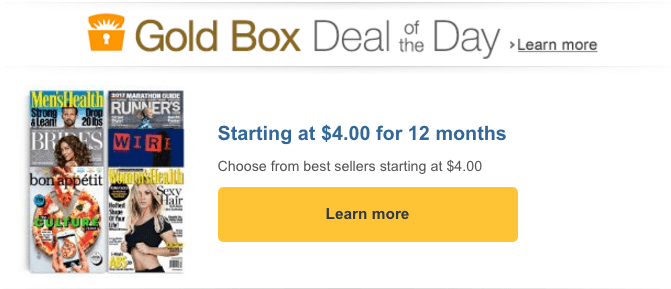 HOT Deal On Amazon – Full Year Of Your Favorite Magazine Starting At $4.00 – #Amazon
