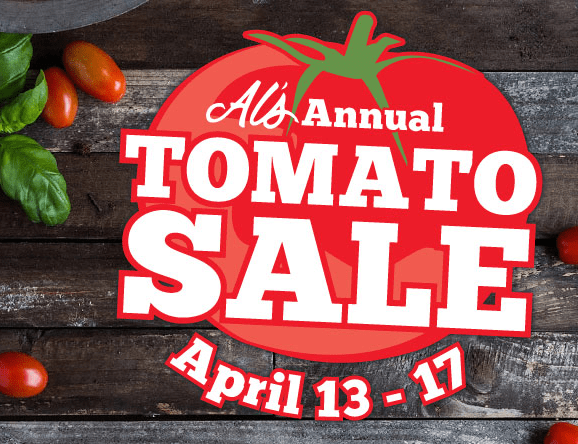 Al’s Garden Center Annual Tomato Sale Starts Tomorrow