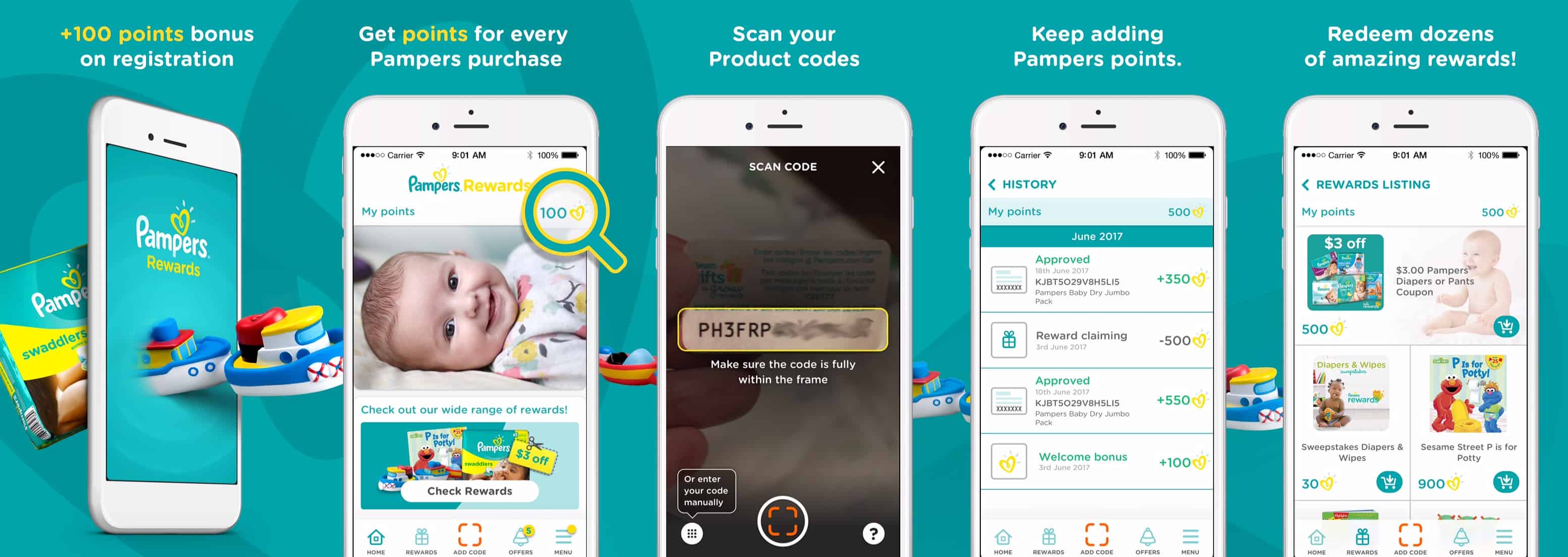 New Pampers Rewards Program – Enter To Win 0! Pampers Rewards Program