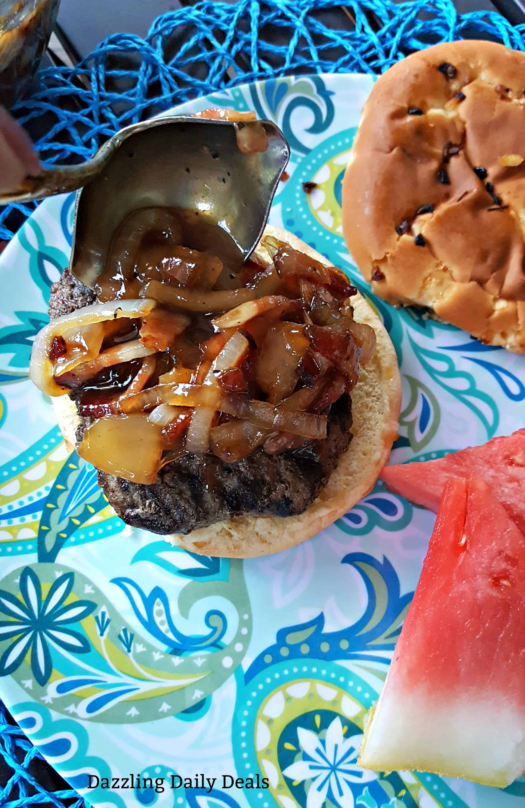 BUBBA Burgers – Onion Bacon Jam Burger With Blue Cheese Recipe #AD BUBBA Burgers – Onion Bacon Jam Burger With Blue Cheese Recipe #AD