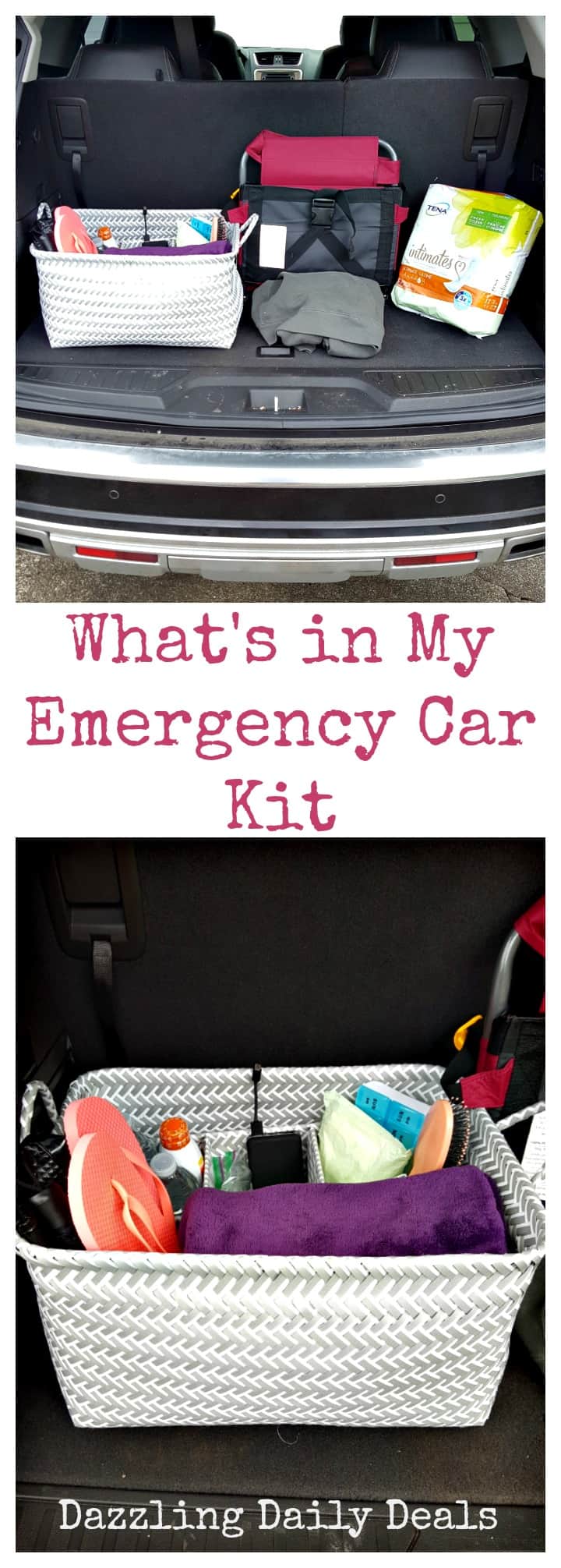 Simplify Your Life On The Go With A Personal Emergency Car Kit #ChooseTENA Emergency car kit