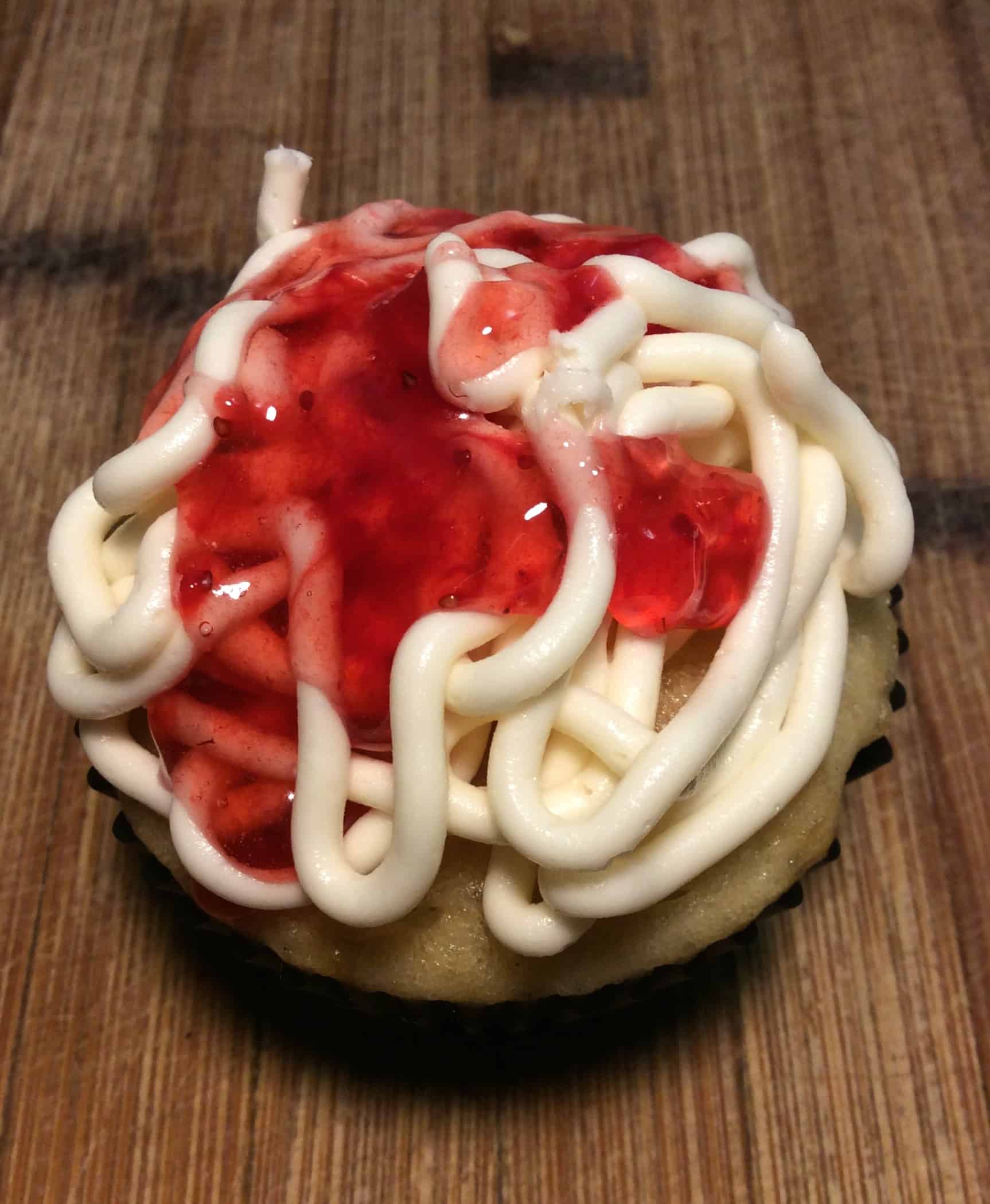 Spaghetti and Meatball Cupcakes Spaghetti and Meatball Cupcakes