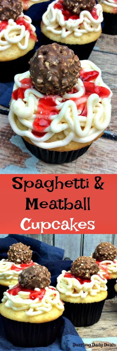 Spaghetti and Meatball Cupcakes Spaghetti and Meatball Cupcakes