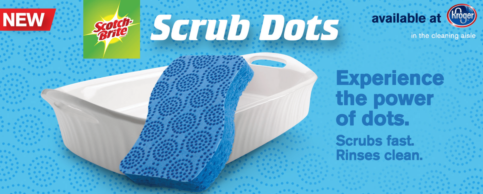 Scotch-Brite’s NEW Scrub Dots Sponges Feature Scrubbing Dots Technology – SAVE at Kroger #PowerOfDots #ad Scotch-Brite’s NEW Scrub Dots Sponges Feature Scrubbing Dots Technology – SAVE at Kroger #PowerOfDots #ad