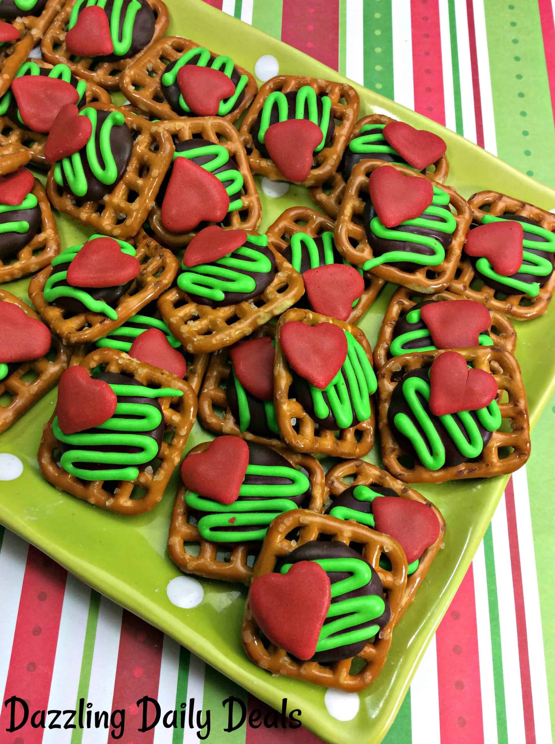 Easy Grinch Pretzels #Recipe
