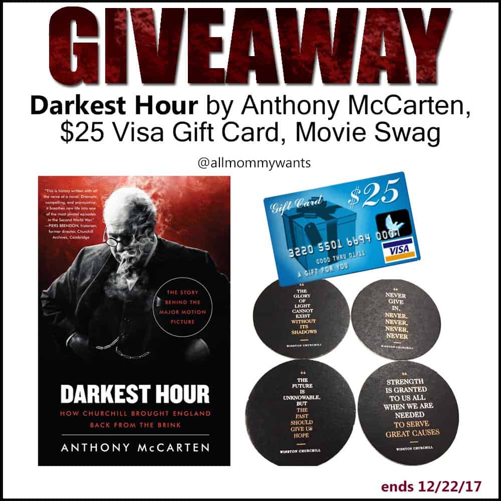 WIN A Copy Of Darkest Hour (book) And A $25 Visa Gift Card #Giveaway