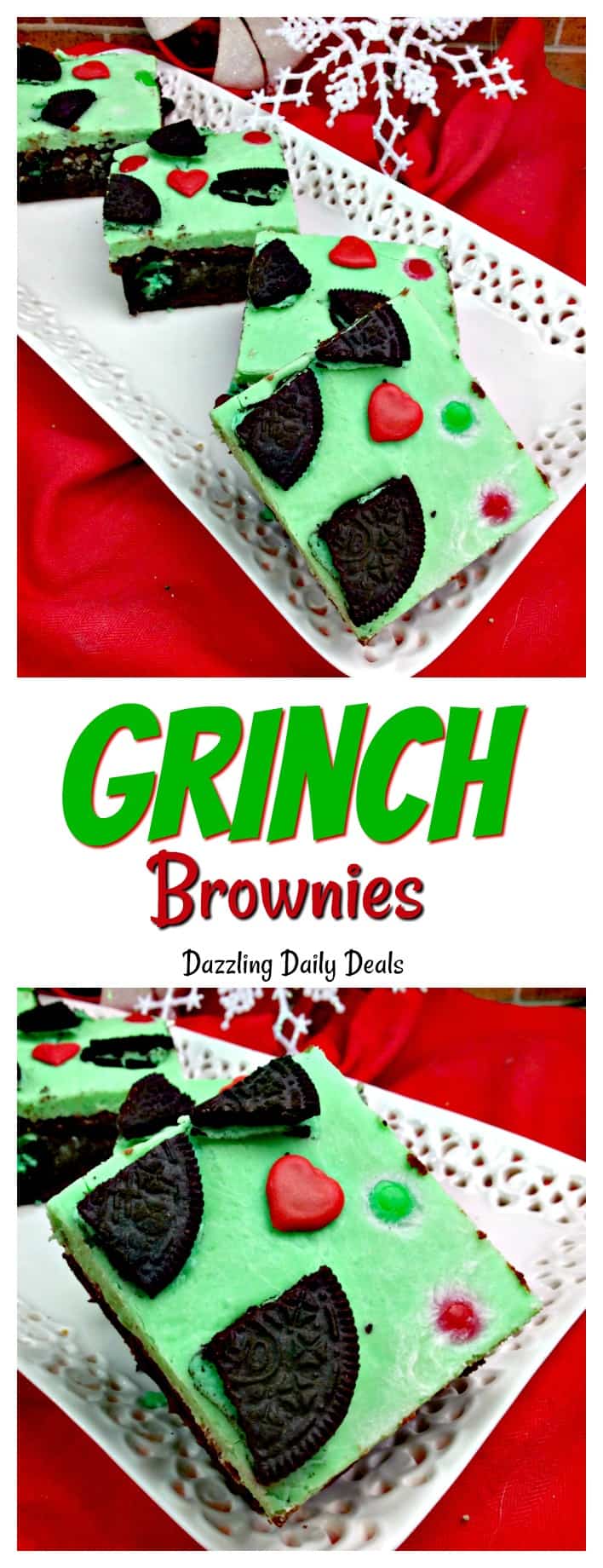 Easy Grinch Brownies #Recipe Easy Grinch Brownies #Recipe