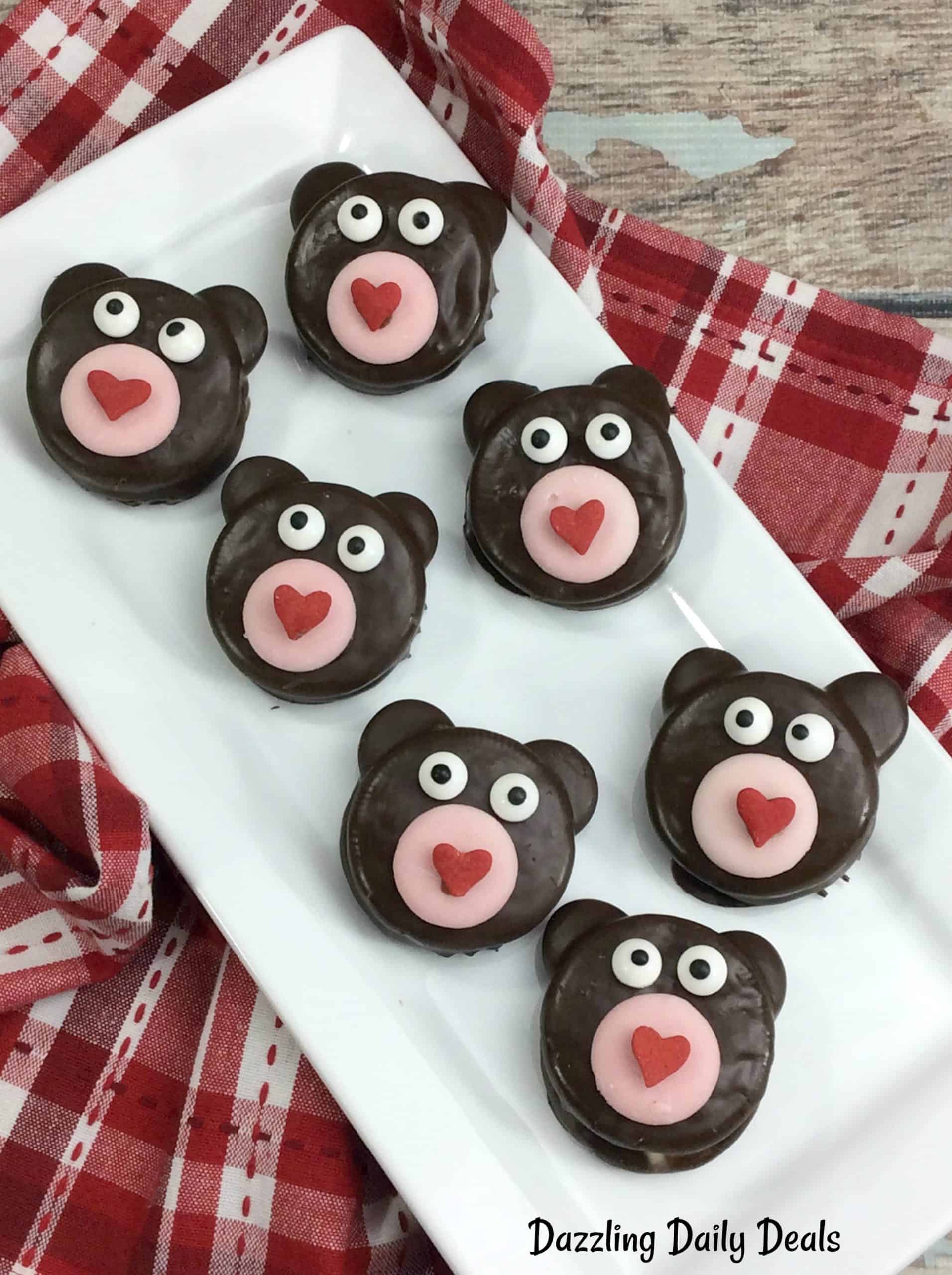Easy Valentines Sweetheart Oreo Bear Cookies #recipe