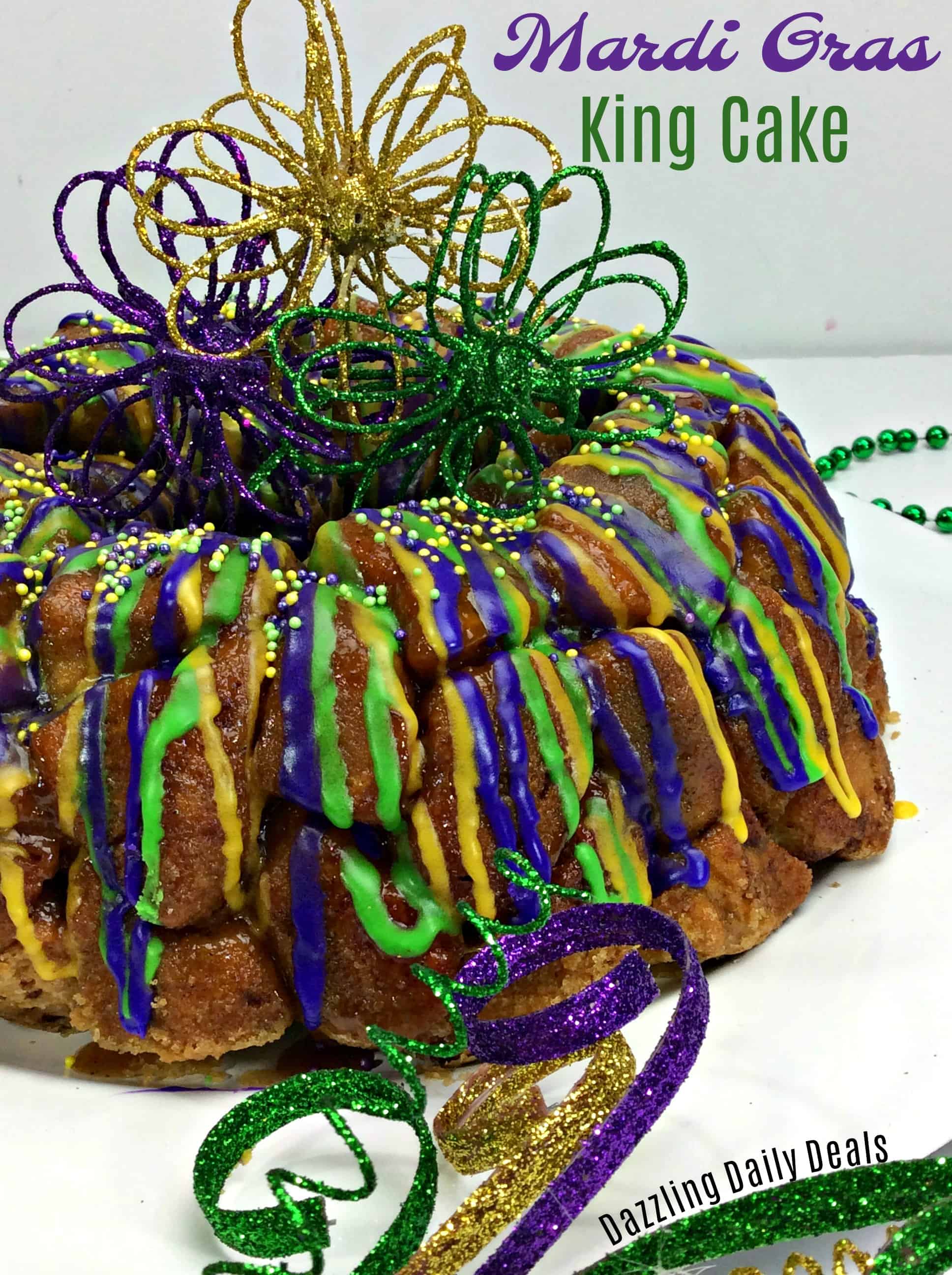 Mardi Gras King Cake Monkey Bread Recipe Mardi Gras King 5 hero