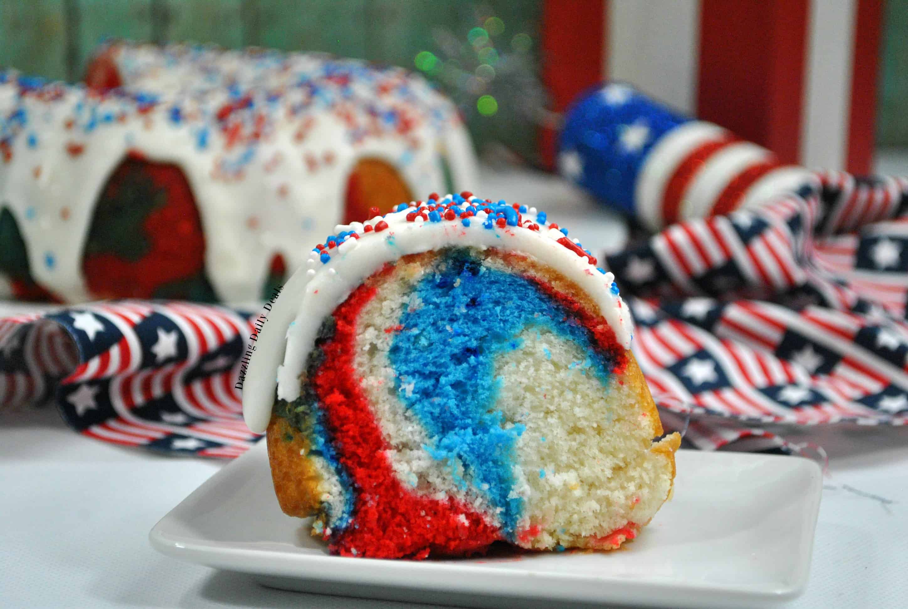 Easy Patriotic Bundt Cake Recipe easy Patriotic Bundt Cake