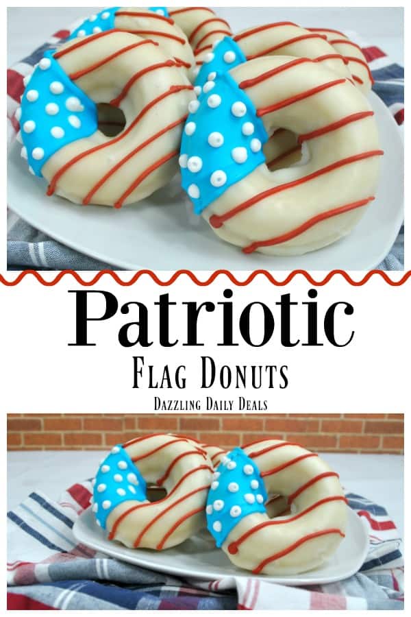 Fun And Easy Patriotic Flag Donut