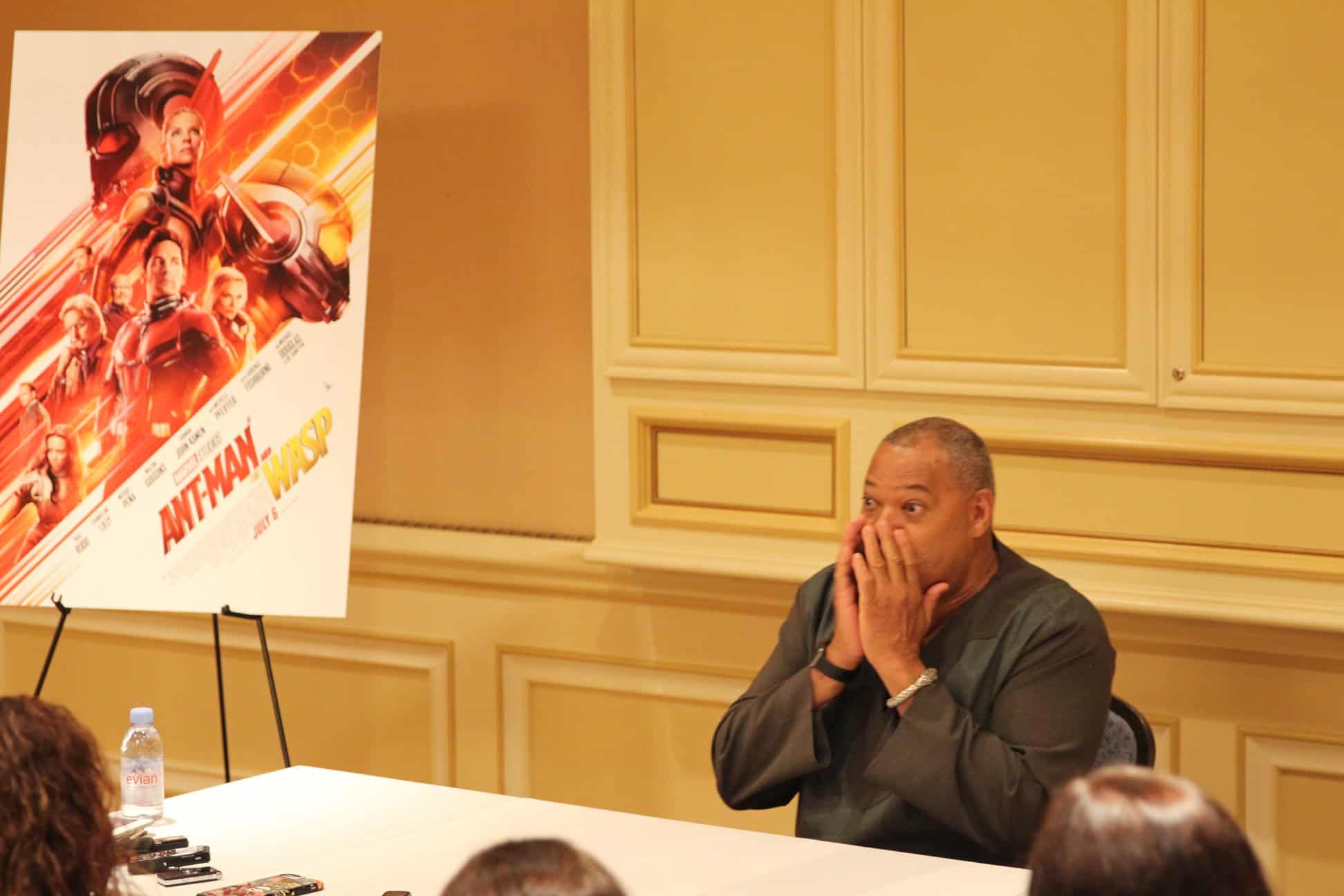 Laurence Fishburne Shares With Us His Reaction To Ant-Man and The Wasp #Antmanandthewaspevent