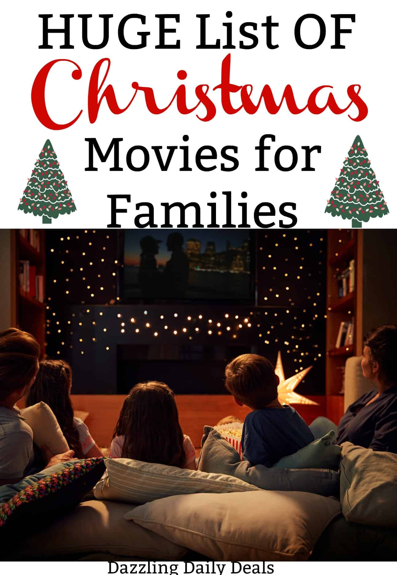 HUGE List OF Christmas Movies For Families