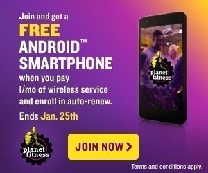 HOT DEALS ALERT – GET A FREE LG SMARTPHONE When You JOIN PLANET FITNESS® – #FreePhone #planetfitnesspromo