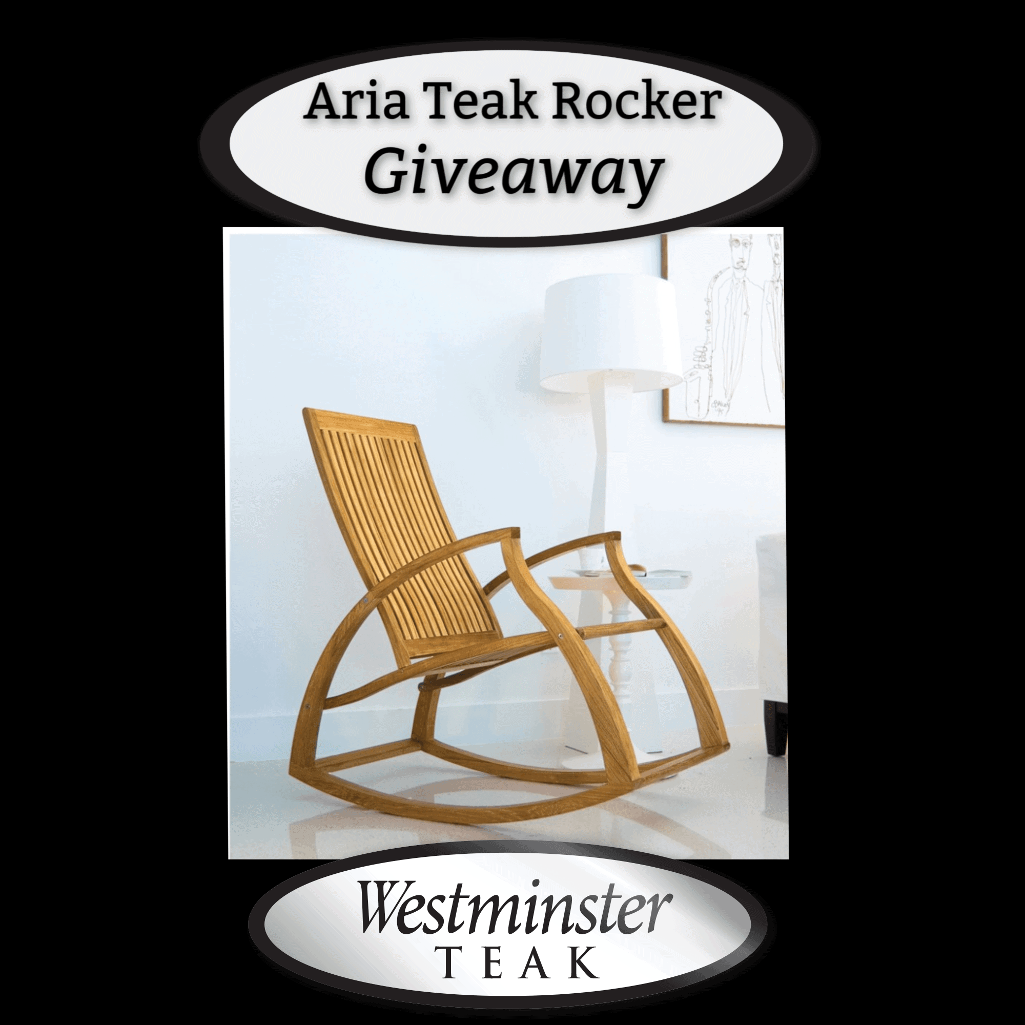 Aria Teak Rocker From Westminster Teak #Giveaway