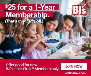 AMAZING DEAL- Get a 1 Year BJ’s Membership For Only $25!
