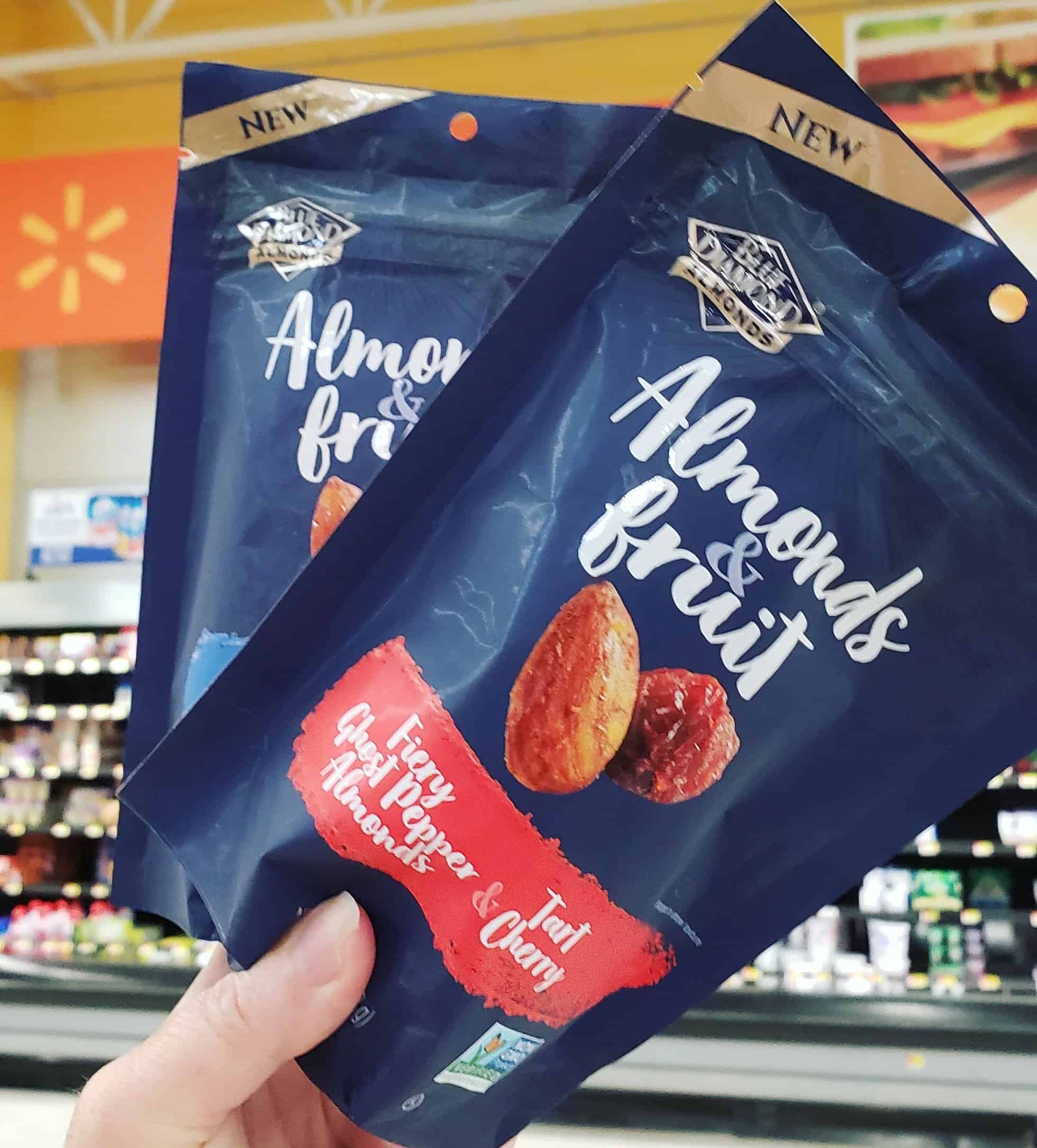 Blue Diamond Sea Salt & Whole Blueberry and Fiery Ghost Pepper & Tart Cherry at Walmart- With Ibotta Savings #ad